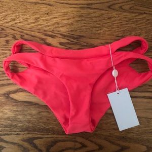 Mikoh neon pink bikini bottom